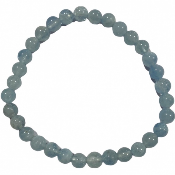 Aquamarine - Crystal Bead Bracelet